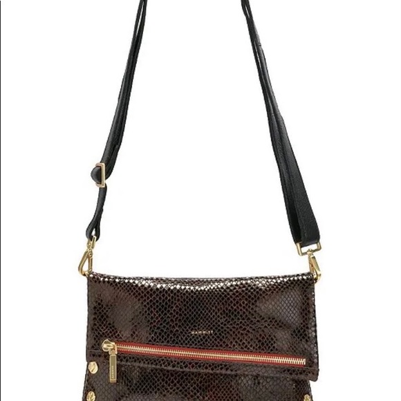 Hammitt VIP Reptilian Patent Leather Foldover Med - Picture 4 of 5